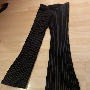 Black stripped pants